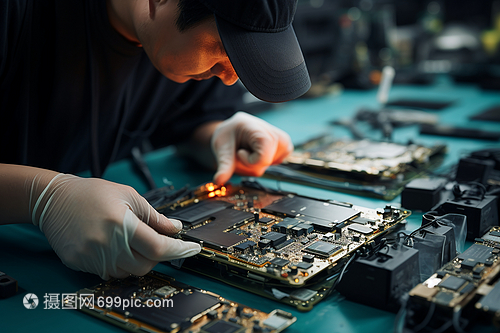 修理芯片的工程師 電子產(chǎn)品維修與安裝的守護(hù)者